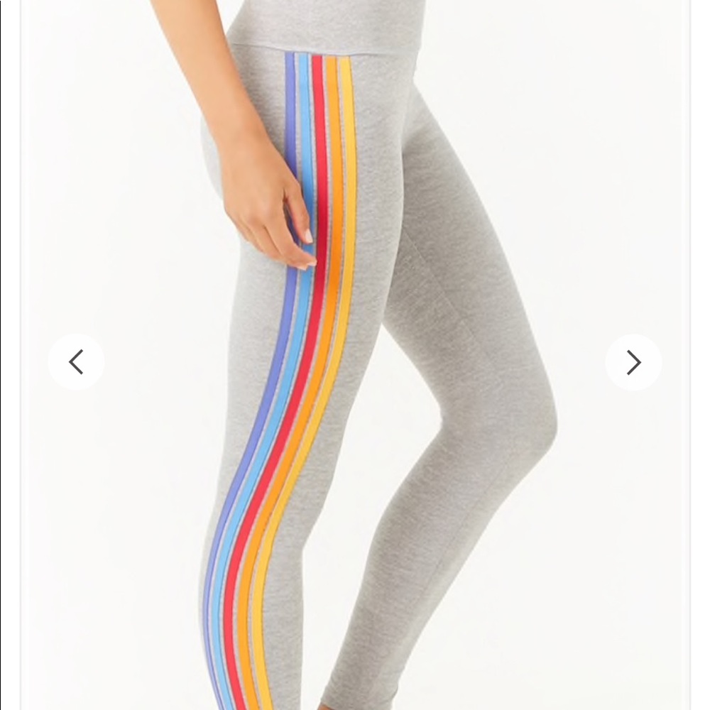 Rainbow Stripe Legging Pants size Small